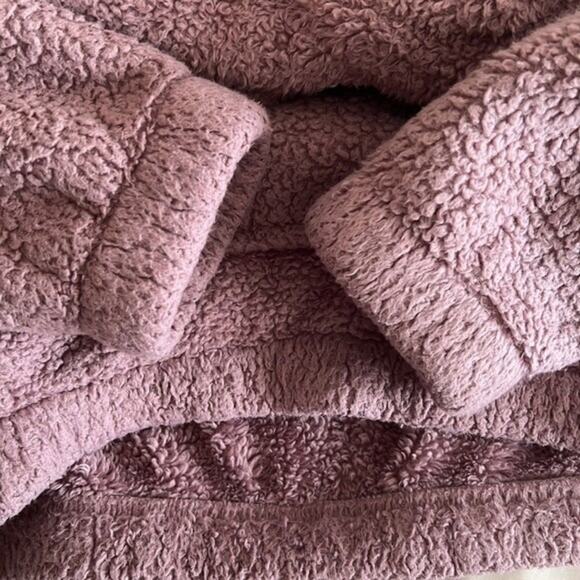 Aeropostle Mauve Faux Fur Hoodie Pullover Jacket , XS - Picture 3 of 5